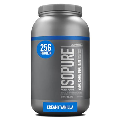 Isopure Protein Powder, Creamy Vanilla Whey Isolate with Vitamin C & Zinc for Immune - Maple Wellness Supplements