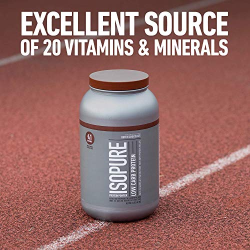 Isopure Protein Powder, Low Carb Whey Isolate with Vitamin C & Zinc for Immune Support - Maple Wellness Supplements