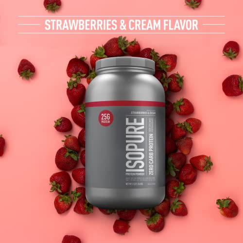 Isopure Protein Powder, Zero Carb Whey Isolate with Vitamin C & Zinc for Immune Support - Maple Wellness Supplements