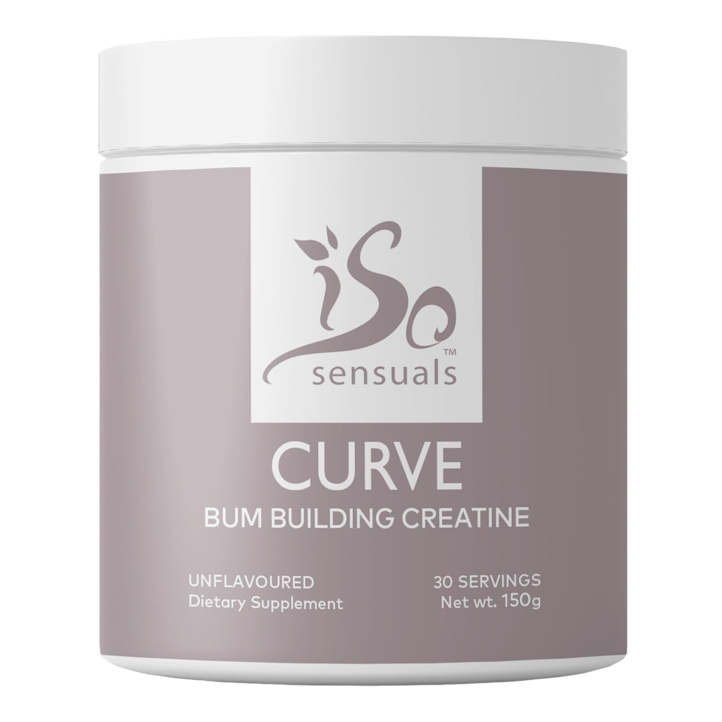 IsoSensuals Curve Bum Building Creatine - Micronized 200 Mesh for Smooth Muscle - Maple Wellness Supplements