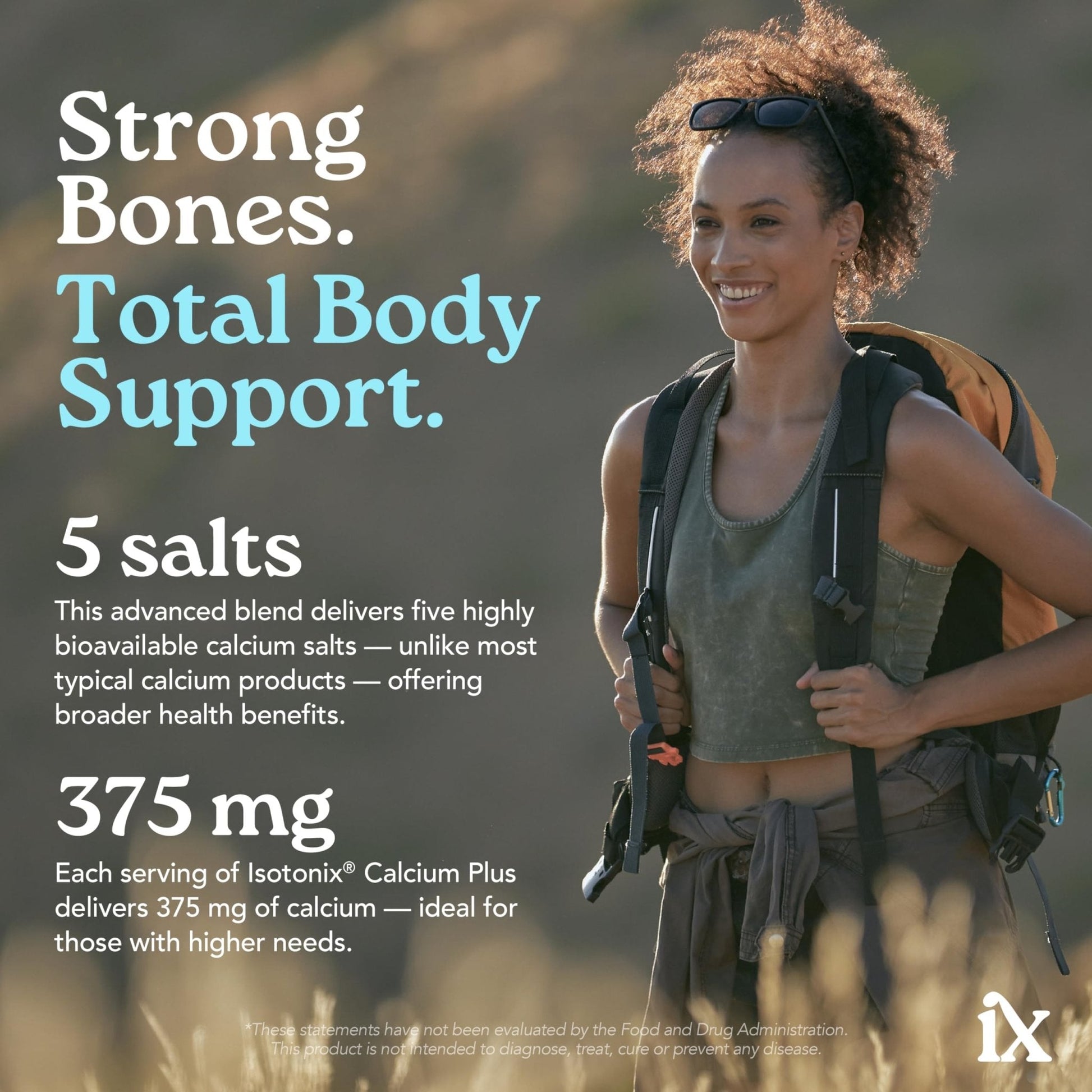 Isotonix Calcium Plus – Calcium Supplement for Women and Men with Magnesium, Vitamin D3, and Vitamin C – Fast Absorbing Isotonic Formula – Calcium Citrate & 5 Salts - 90 Servings - Maple Wellness Supplements