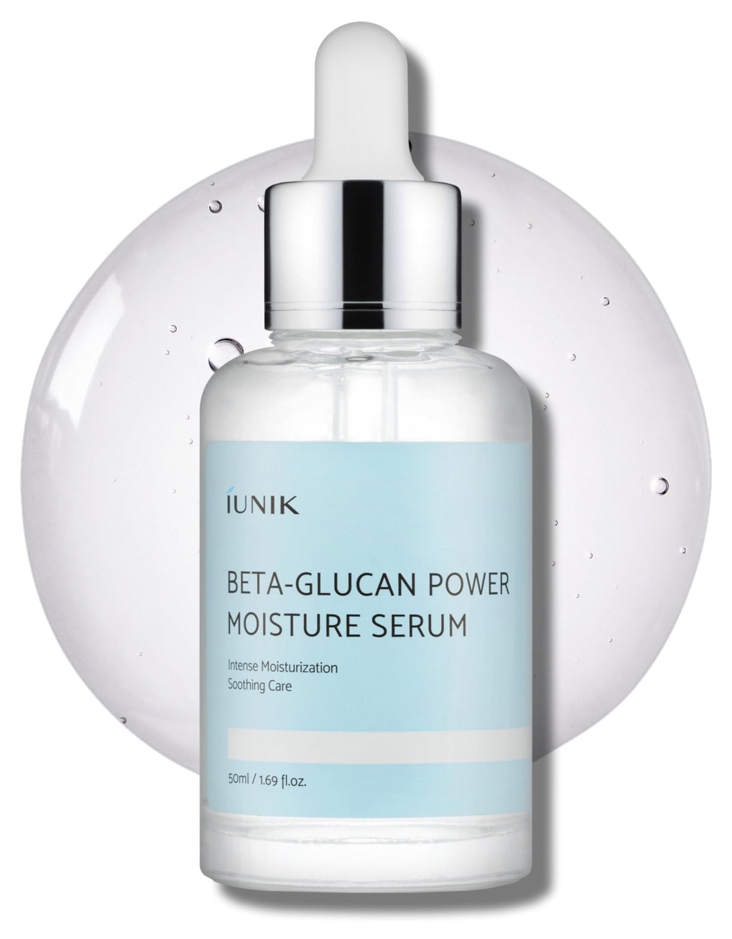 IUNIK Beta-Glucan Power Moisture Serum – Beta-Glucan & 7 Types of Peptides Deep Hydration Vegan Serum for Dry - Maple Wellness Supplements