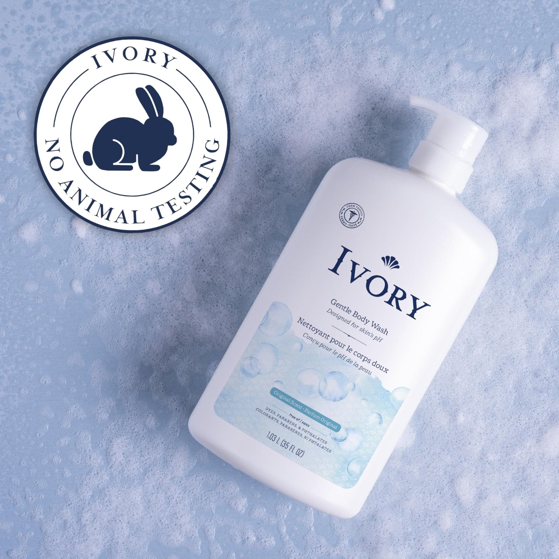 Ivory Body Wash, Designed for the Whole Family, Gentle Formula, Free of Dyes Heavy Perfumes Parabens Phthalates & Silicones - Maple Wellness Supplements