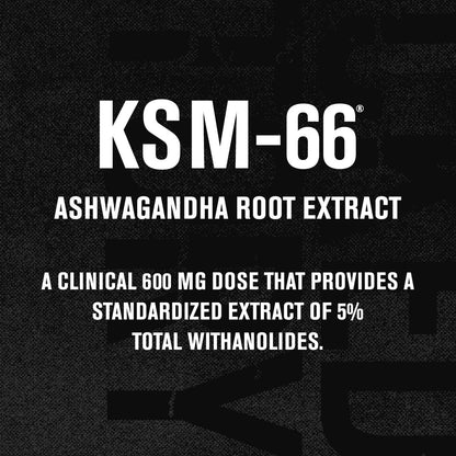 Jacked Factory Ashwagandha Root Extract (KSM-66 Ashwagandha) w/ 5% Withanolides - Supplement for Natural Stress Relief, Cognitive Function, Vitality, and Mood Support - 60 Veggie Capsules - Maple Wellness Supplements