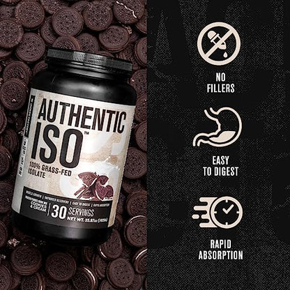 Jacked Factory Authentic ISO Grass Fed Whey Protein Isolate Powder - Low Carb - Maple Wellness Supplements
