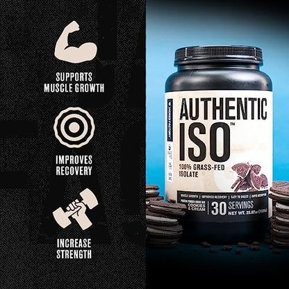 Jacked Factory Authentic ISO Grass Fed Whey Protein Isolate Powder - Low Carb - Maple Wellness Supplements