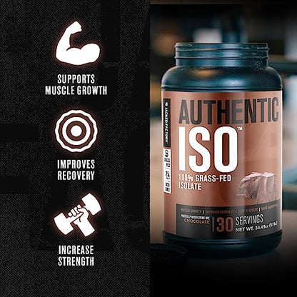 Jacked Factory Authentic ISO Grass Fed Whey Protein Isolate Powder - Low Carb - Maple Wellness Supplements