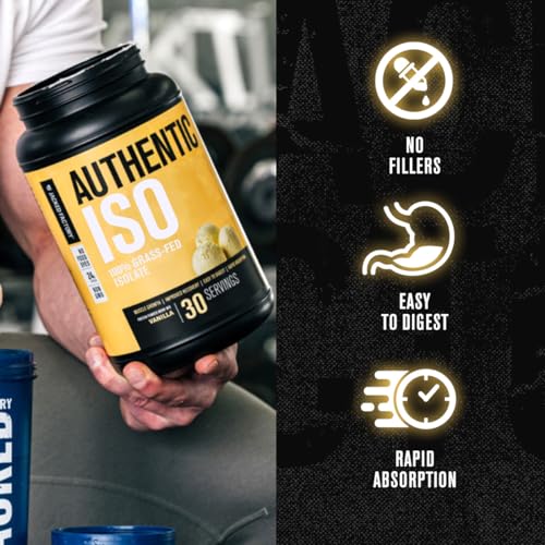 Jacked Factory Authentic ISO Grass Fed Whey Protein Isolate Powder - Low Carb - Maple Wellness Supplements