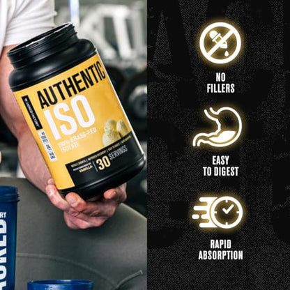 Jacked Factory Authentic ISO Grass Fed Whey Protein Isolate Powder - Low Carb - Maple Wellness Supplements