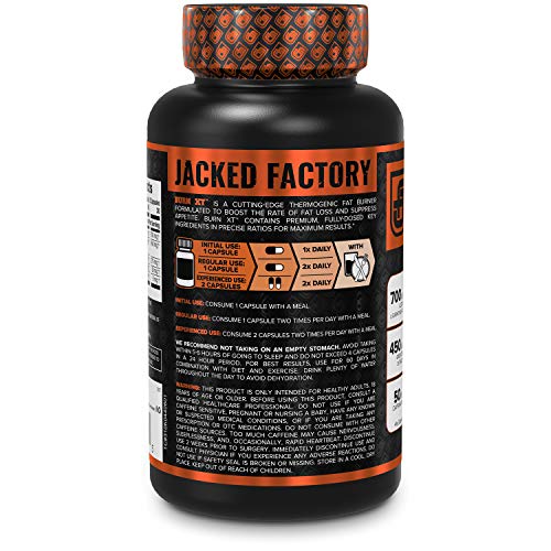 Jacked Factory Burn-XT for Men & Women - Improve Focus & Increase Energy - Premium - Maple Wellness Supplements