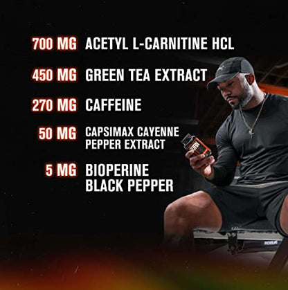 Jacked Factory Burn-XT for Men & Women - Improve Focus & Increase Energy - Premium - Maple Wellness Supplements