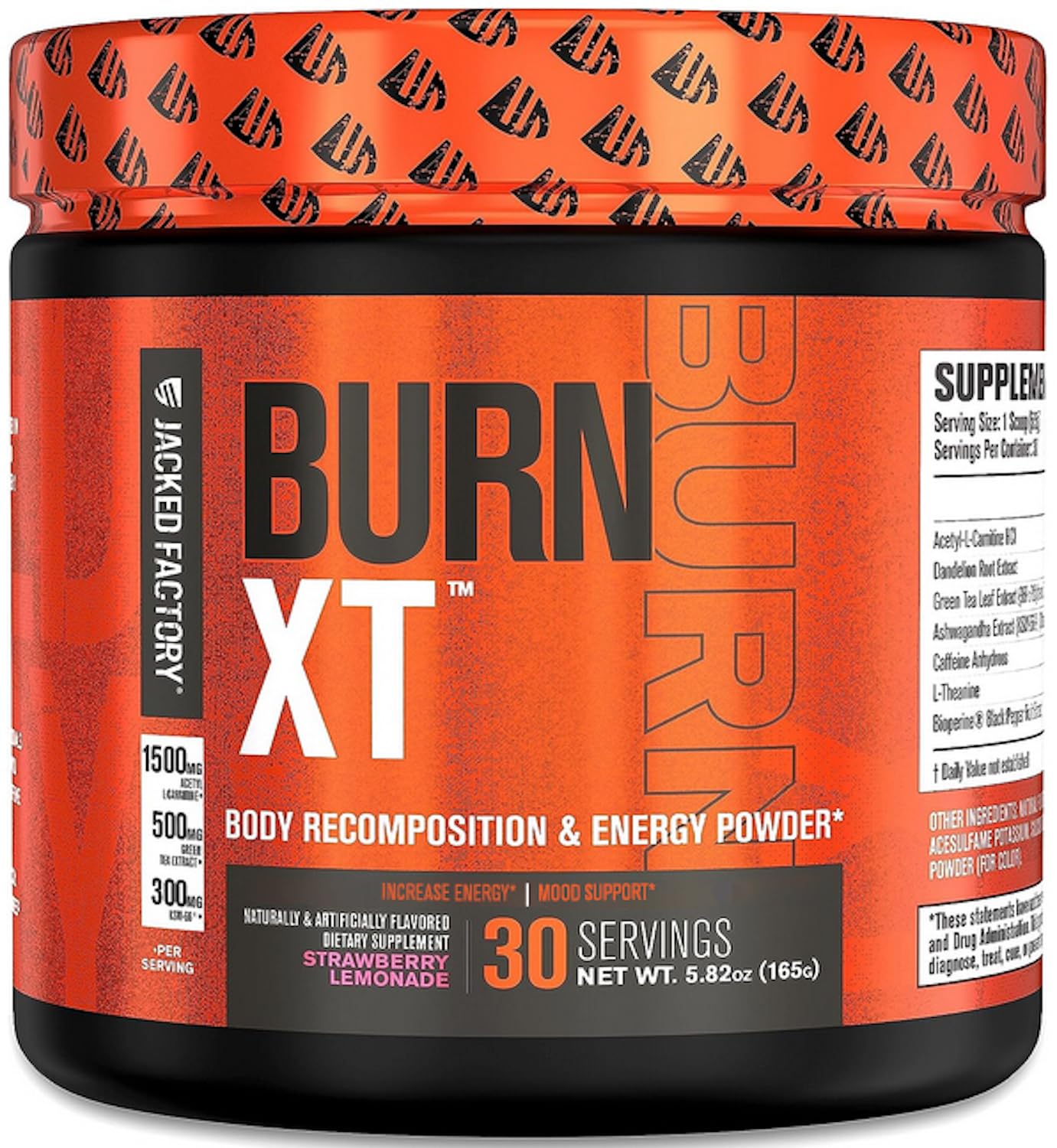 Jacked Factory Burn-XT Powder for Men & Women - Improve Focus & Increase Energy - Maple Wellness Supplements