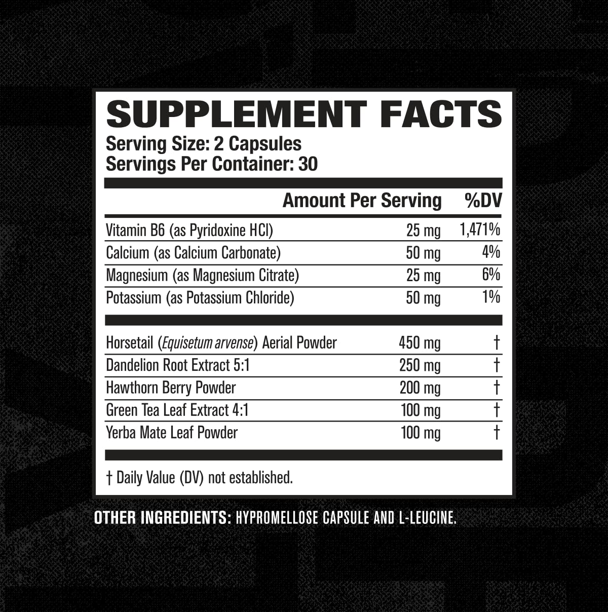 Jacked Factory Dry-XT Water Weight Loss Diuretic Pills - Natural Supplement - Maple Wellness Supplements