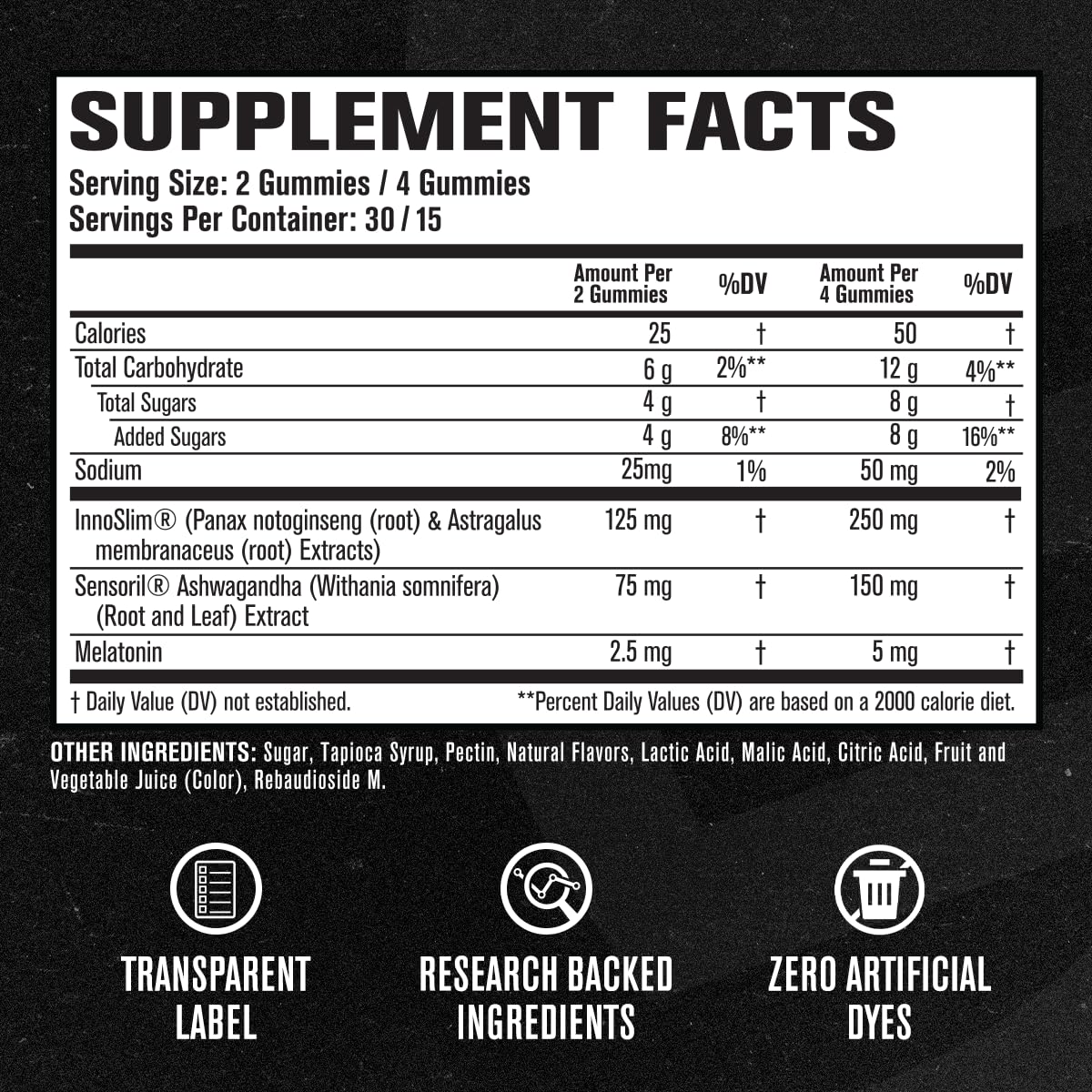 Jacked Factory Lean PM Weight Loss Gummies - Night Time Fat Burner & Appetite Suppressant Sleep Supplement with Melatonin & Ashwagandha - Maple Wellness Supplements