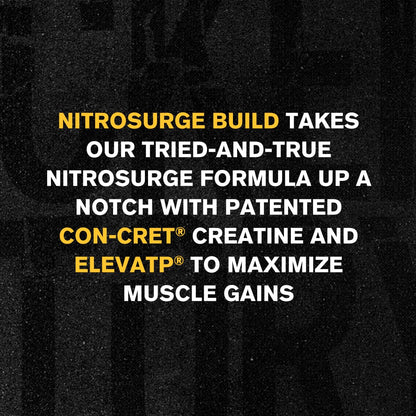Jacked Factory Nitrosurge Build Pre Workout with Creatine for Muscle Building - Con Cret Creatine Powder & elevATP for Intense Energy, Powerful Pump - Maple Wellness Supplements