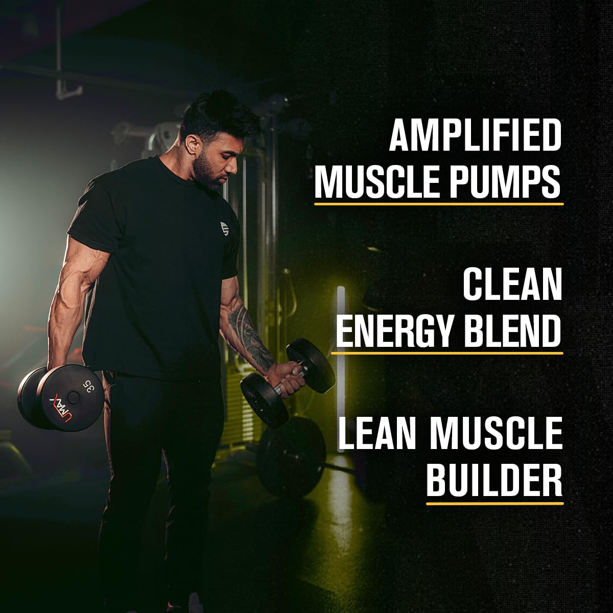 Jacked Factory Nitrosurge Build Pre Workout with Creatine for Muscle Building - Con Cret Creatine Powder & elevATP for Intense Energy, Powerful Pump - Maple Wellness Supplements