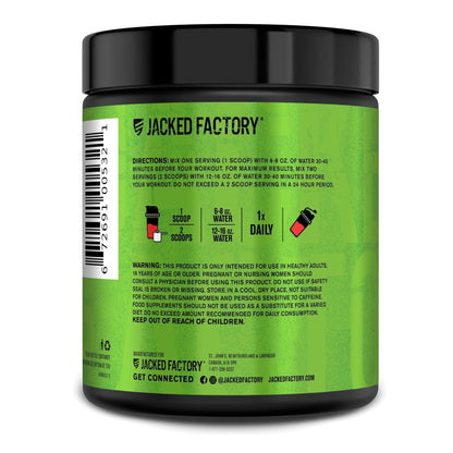 Jacked Factory NITROSURGE Pre Workout Supplement - Endless Energy, Instant Strength Gains, Clear Focus, Intense Pumps - NO Booster & Preworkout Powder with Beta Alanine - Maple Wellness Supplements