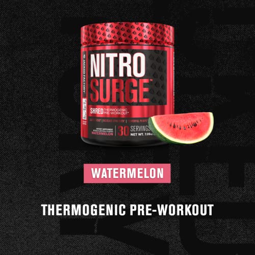 Jacked Factory NITROSURGE Shred Pre Workout Supplement - Energy Booster, Instant - Maple Wellness Supplements