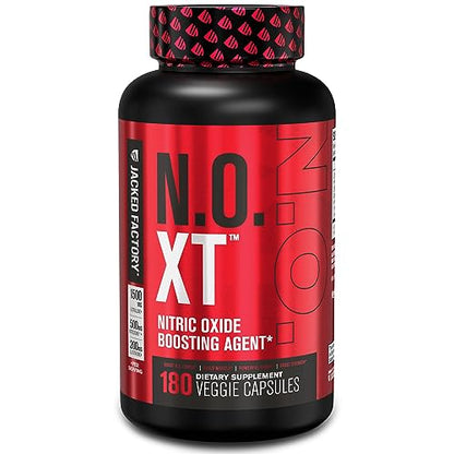 Jacked Factory N.O. XT Nitric Oxide Supplement with Nitrosigine L Arginine, L Citrulline - Maple Wellness Supplements