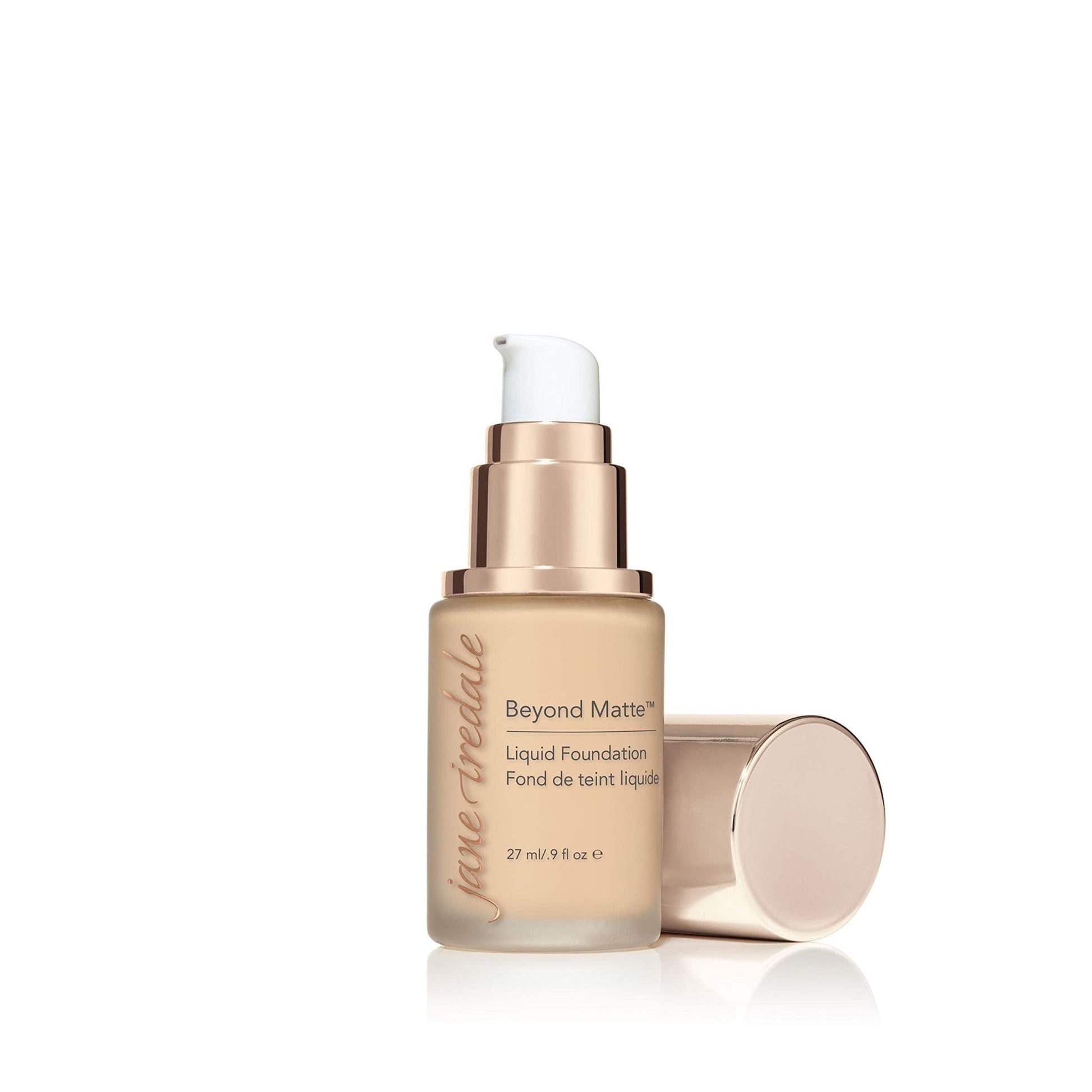 jane iredale Beyond Matte 3-in-1 Liquid Foundation, Long-wear, Buildable Coverage, Vegan, Clean, Cruelty Free, Semi Matte Finish, M6 - Maple Wellness Supplements