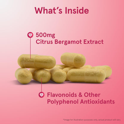 Jarrow Formulas Citrus Bergamot Supplement 500 mg - 120 Servings (Veggie Caps) - Antioxidant Support for Cardiovascular & Metabolic Health - Dietary Supplement - Maple Wellness Supplements