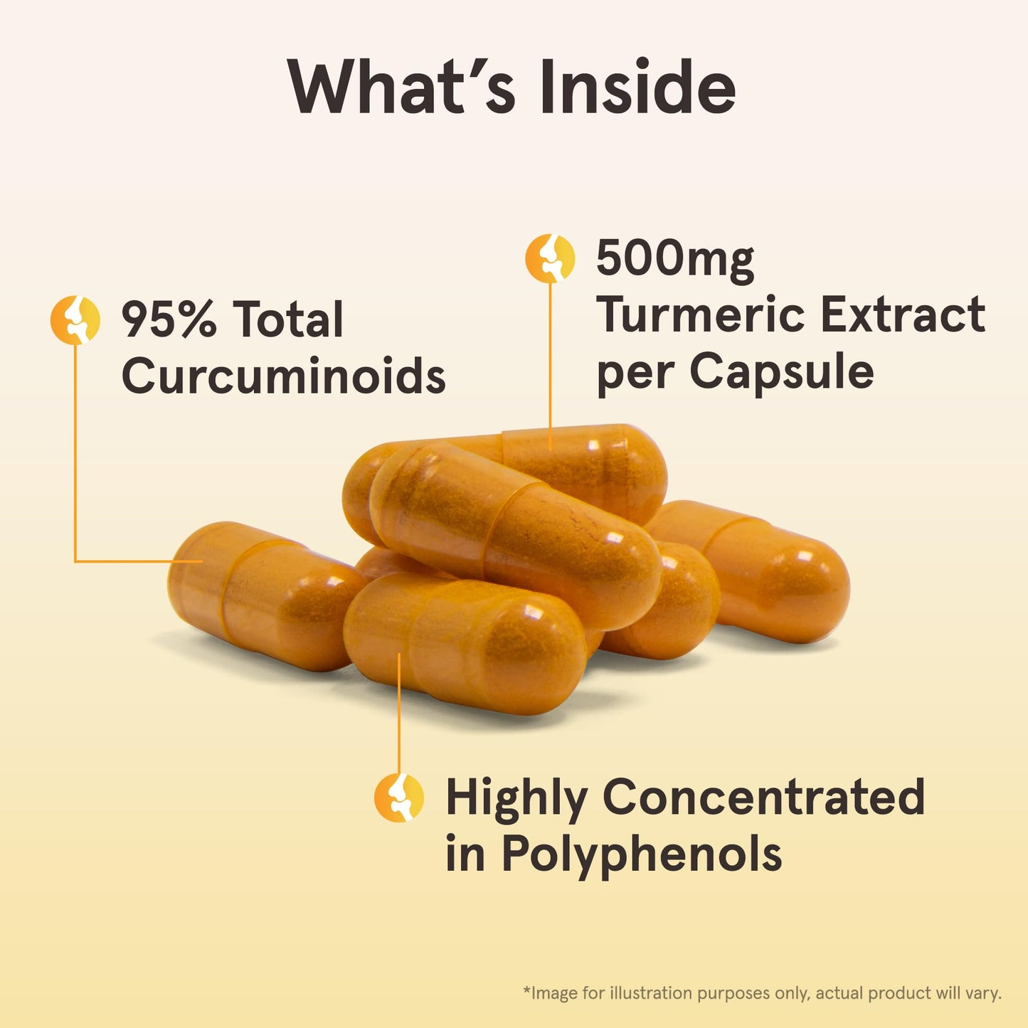 Jarrow Formulas Curcumin 95 Supplement - Turmeric Extract Supplement, 500 mg for Antioxidant & Joint Support, 120 Capsules - Maple Wellness Supplements