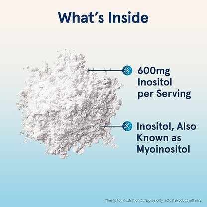 Jarrow Formulas Inositol 600 mg, Dietary Supplement for Cellular Health Support, 8 oz - Maple Wellness Supplements
