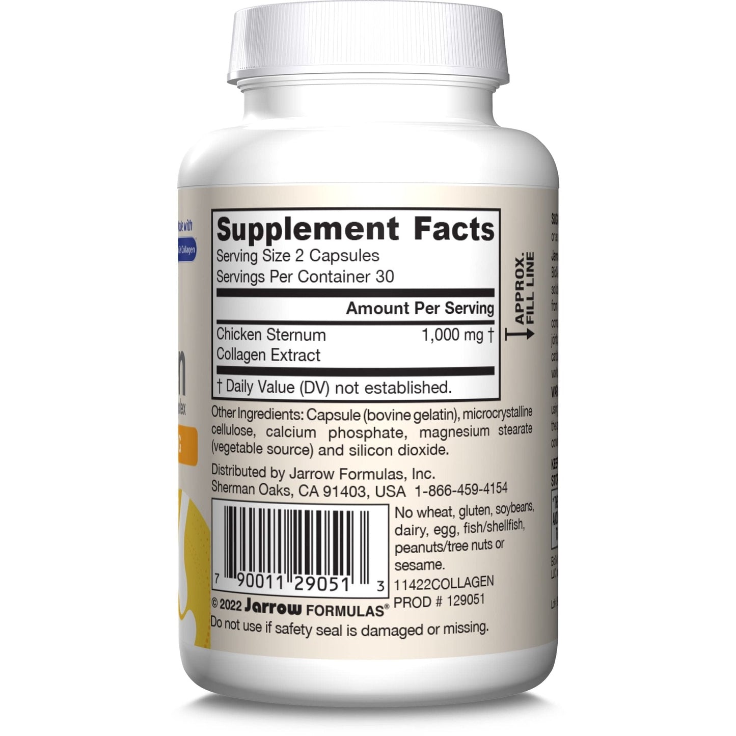 Jarrow Formulas® Type II Collagen Complex 1000 mg Supplements, Supports Skin and Joint Health, 60 Capsules, 30 Day Supply - Maple Wellness Supplements