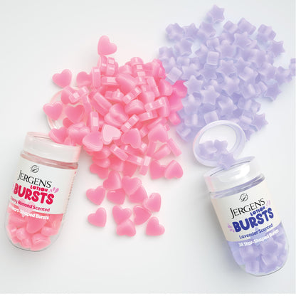 Jergens Cherry Almond Lotion Bursts, Squishy Heart-Shaped Moisturizer Bursts, Lotion Gifts for Teens, 38 Ct - Maple Wellness Supplements