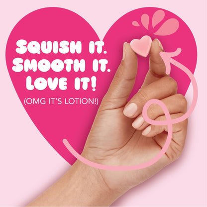 Jergens Cherry Almond Lotion Bursts, Squishy Heart-Shaped Moisturizer Bursts, Lotion Gifts for Teens, 38 Ct - Maple Wellness Supplements