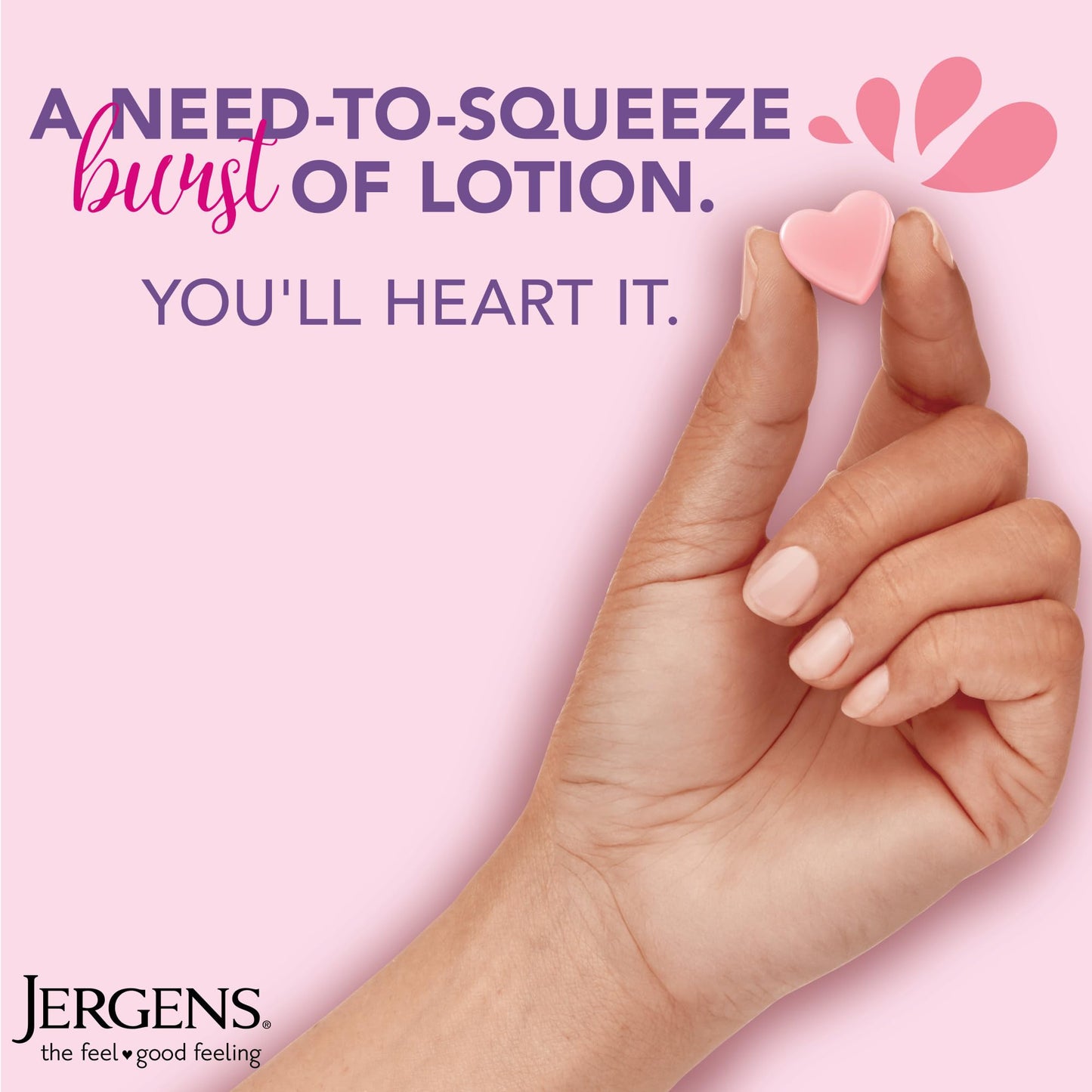 Jergens Cherry Almond Lotion Bursts, Squishy Heart-Shaped Moisturizer Bursts, Lotion Gifts for Teens, 38 Ct - Maple Wellness Supplements