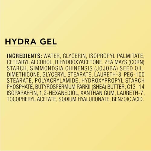 Jergens Natural Glow Hydra Gel Moisturizer, Hyaluronic Acid Tanning Lotion, Hydrating Tanning Gel, Fragrance-Free Self Tanner - Maple Wellness Supplements