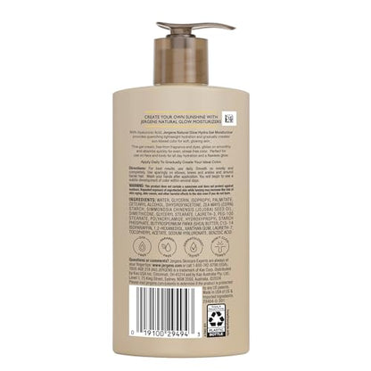 Jergens Natural Glow Hydra Gel Moisturizer, Hyaluronic Acid Tanning Lotion, Hydrating Tanning Gel, Fragrance-Free Self Tanner - Maple Wellness Supplements