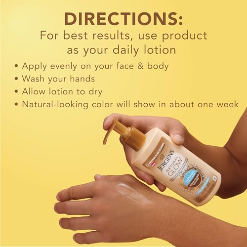 Jergens Natural Glow Hydra Gel Moisturizer, Hyaluronic Acid Tanning Lotion, Hydrating Tanning Gel, Fragrance-Free Self Tanner - Maple Wellness Supplements