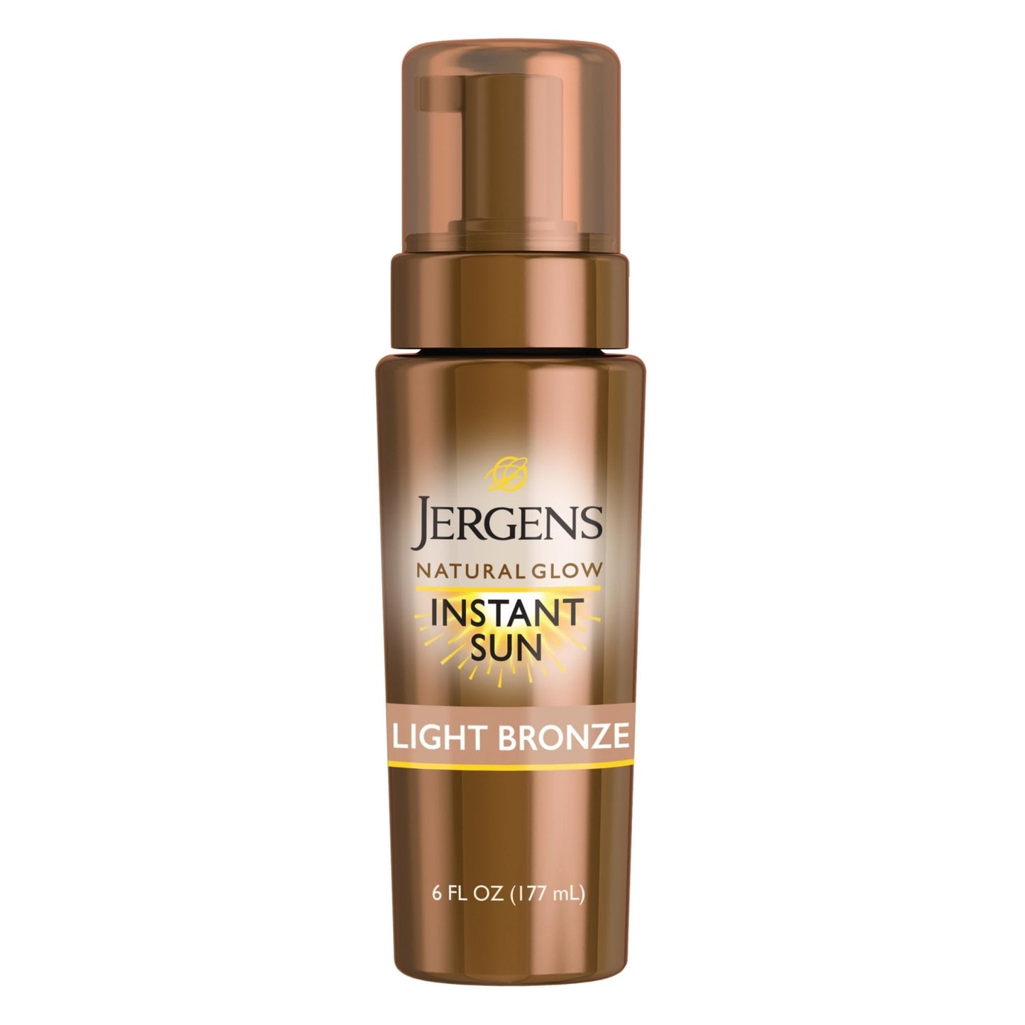 Jergens Natural Glow Instant Sun Body Mousse, Self Tanner for Light Bronze Tan, Sunless Tanning Body Bronzer - Maple Wellness Supplements