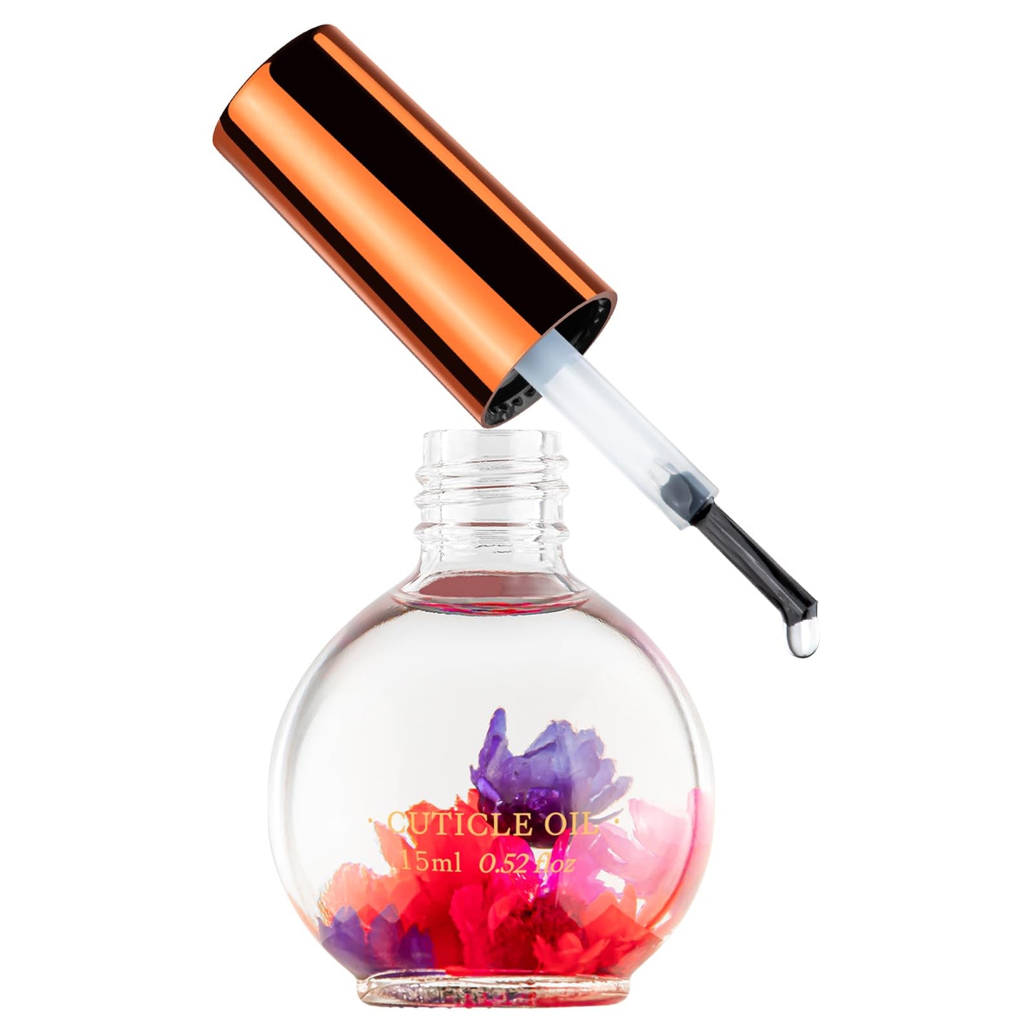 JIASHENG Cuticle Oil, Scented Cuticle Nail Oil Infused with Real Flowers, Hydrates, Moisturizes, Strengthens, Repairs - Maple Wellness Supplements