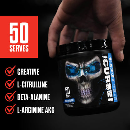 JNX SPORTS The Curse! Pre Workout Powder - Tropical Storm 50 Servings | Preworkout - Maple Wellness Supplements