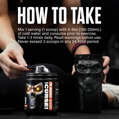 JNX SPORTS The Curse! Pre Workout Powder - Tropical Storm 50 Servings | Preworkout - Maple Wellness Supplements