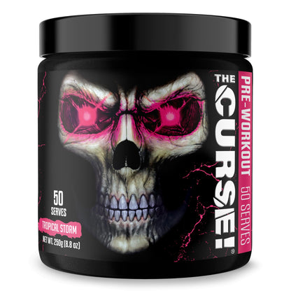 JNX SPORTS The Curse! Pre Workout Powder - Tropical Storm 50 Servings | Preworkout - Maple Wellness Supplements