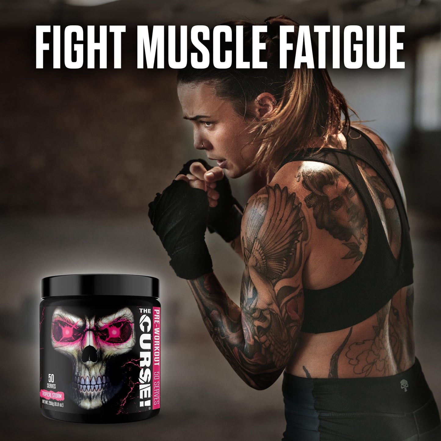 JNX SPORTS The Curse! Pre Workout Powder - Tropical Storm 50 Servings | Preworkout - Maple Wellness Supplements