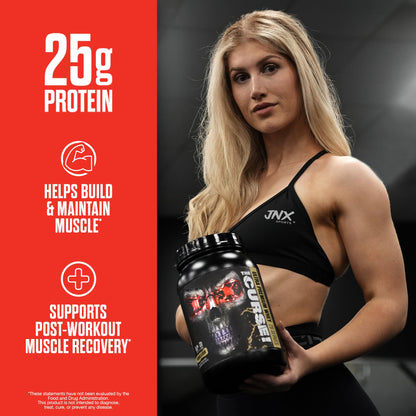 JNX SPORTS The Curse! Ultra Premium Whey Protein Powder Vanilla Bean 2lb | 25g Protein - Maple Wellness Supplements