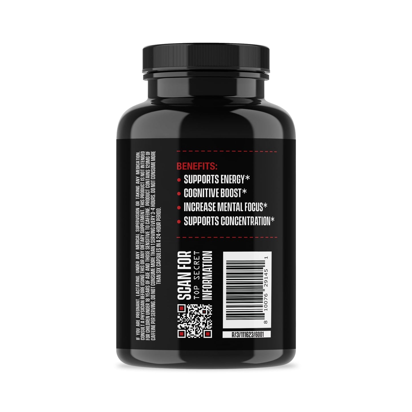 Jocko Fuel Brain Power - Nootropic Dietary Supplements for Memory & Focus wiht L Theanine, L Carnitine- Energy & Focus Supplement (90 Capsules) - Maple Wellness Supplements