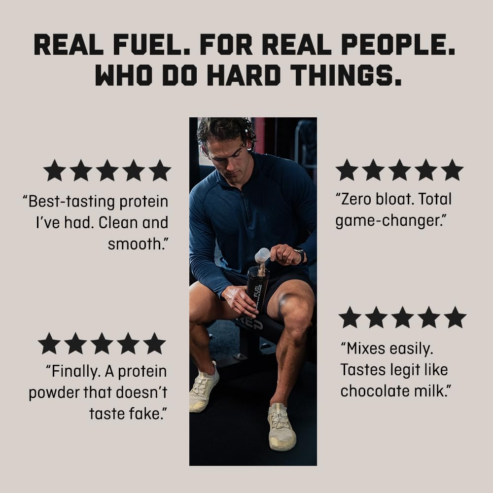 Jocko Fuel Whey Protein Powder, Vanilla Milkshake, 22g Protein, Digestive Enzymes + Probiotic Blend, No Sugar Added, with Essential Amino Acids + Electrolyte Minerals, 28 Servings - Maple Wellness Supplements