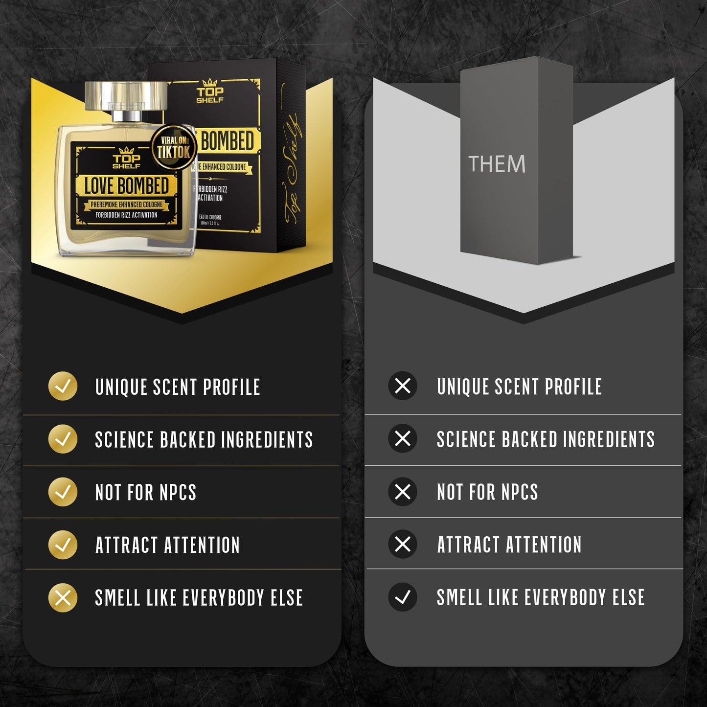 Join Top Shelf Grind Love Bombed - Pheromone Cologne for Men | Bold Attraction - Maple Wellness Supplements