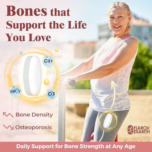 Joint Supplements for Women OsteoCII Renew Triple Strength – Advanced Joint, Bone & Skin Formula – Collagen, Glucosamine, Chondroitin, Calcium, MK-7, Vitamin D3, Hyaluronic Acid, 180 Tablets - Maple Wellness Supplements