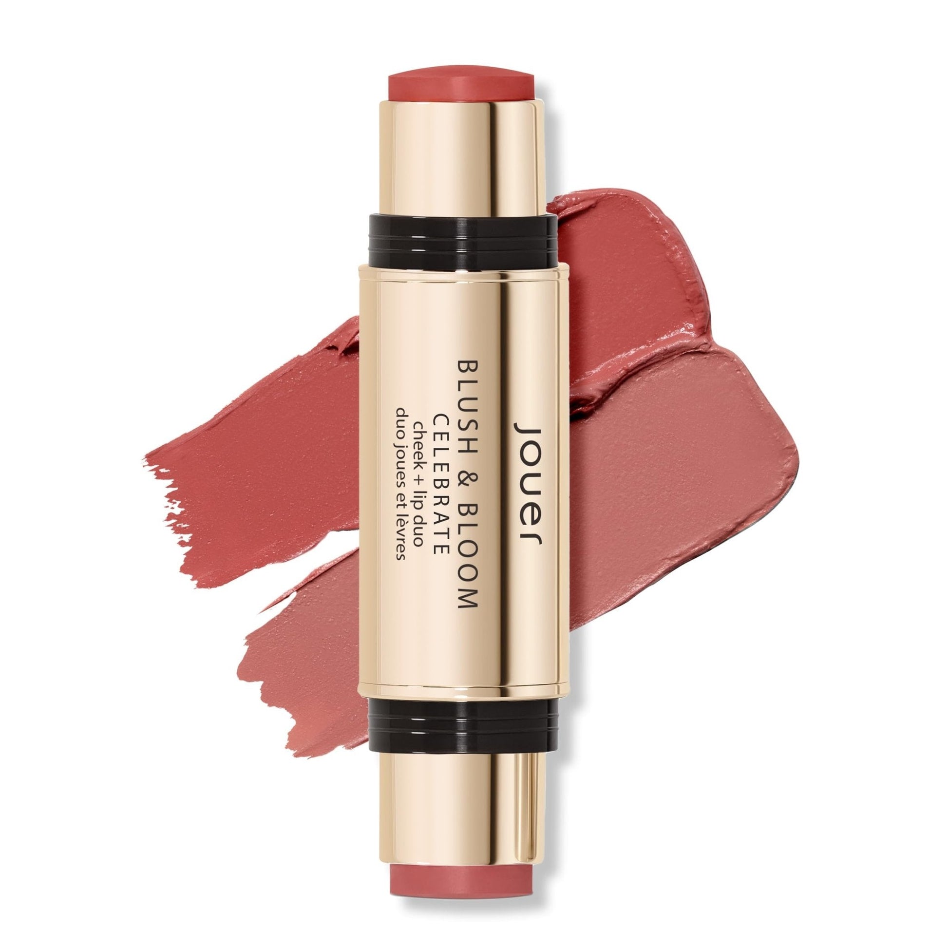 Jouer Blush & Bloom Cheek + Lip Duo - Hydrating Cream Blush Stick for Lip and Cheek Tint - Moisturizing Rose Hip and Squalane Oil Formula, Celebrate - Maple Wellness Supplements