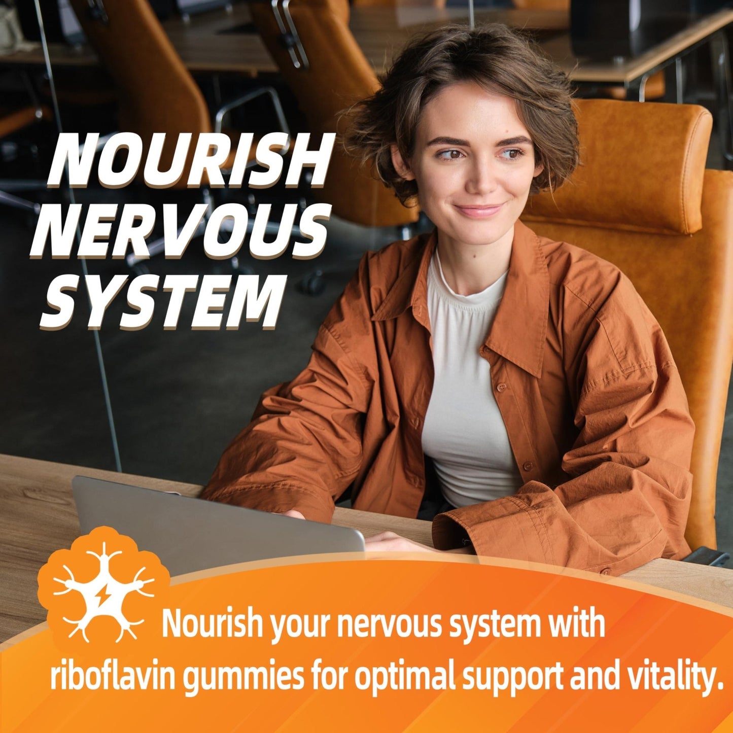 Joywiit Vitamin B2 Gummies | Riboflavin 400mg | B2 Vitamin 400mg Chewable for Adults and Kids, Migraine Relief & Energy and Nervous System Support - Maple Wellness Supplements