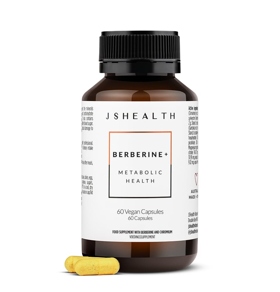 JSHealth Supplement with Berbevis for Metabolic Health Support. Higher Strength for Blood Sugar Already in the Normal Range and Body Composition - Maple Wellness Supplements