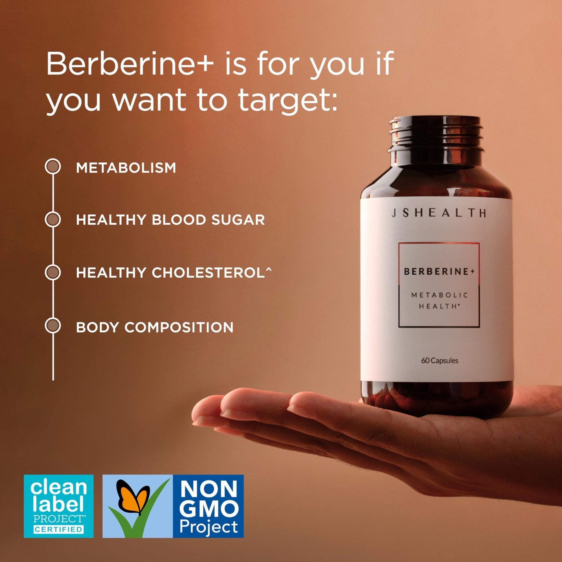 JSHealth Supplement with Berbevis for Metabolic Health Support. Higher Strength for Blood Sugar Already in the Normal Range and Body Composition - Maple Wellness Supplements