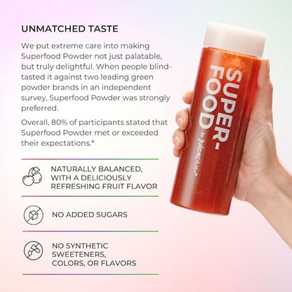 Juice Plus+ - Superfood Powder - Drink with 30 Fruits Berries Veggies Plant Vitamins for Refreshing Immune Wellness Boost - 30 Stick Packs - Maple Wellness Supplements